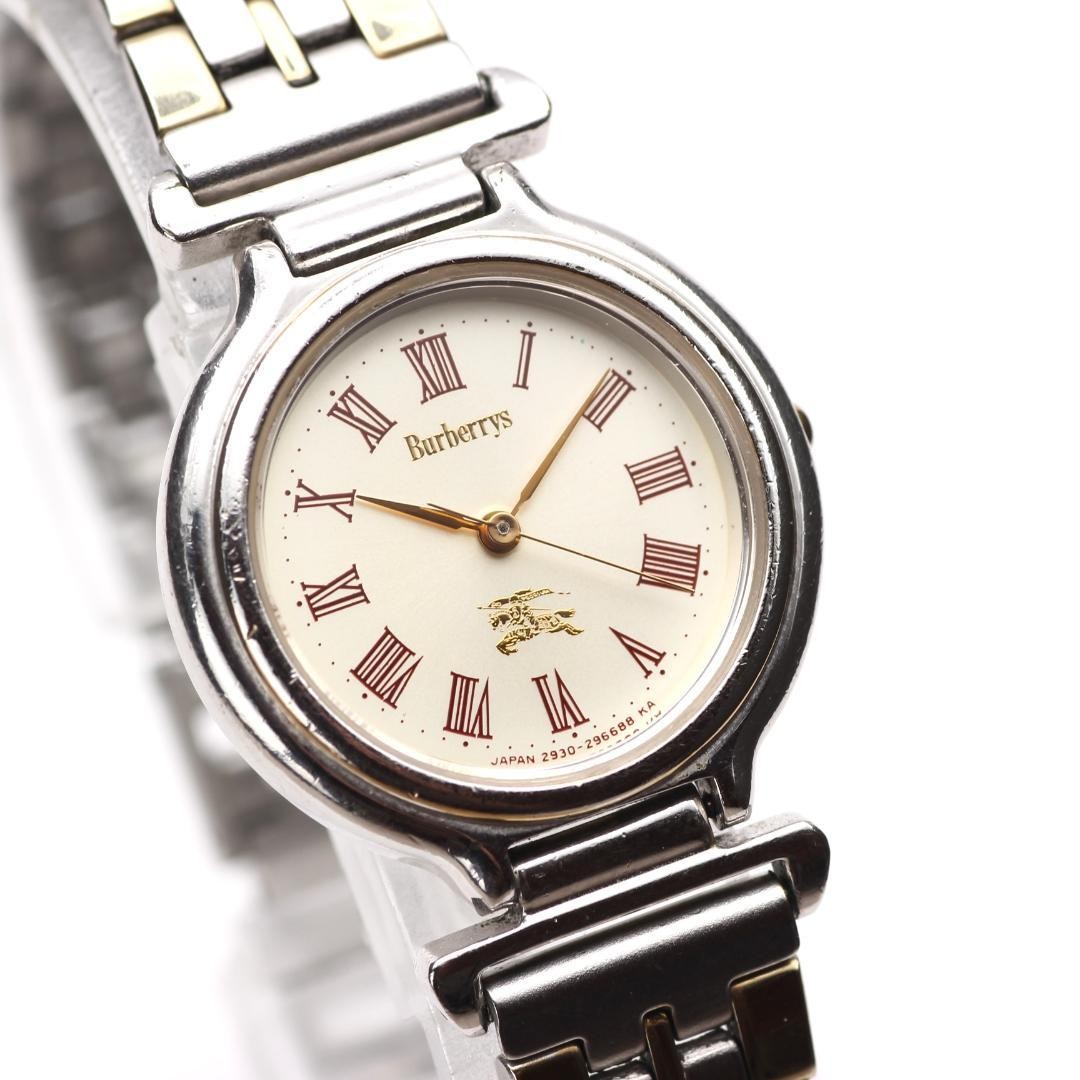 Burberry Ladies’ Wristwatch Vintage Old Logo Roman Dial