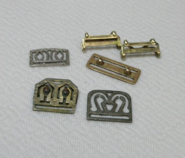 VTG Antique Womens Ribbon Band LOT PARTS Snap Watch Closure Art Deco Watchmaker