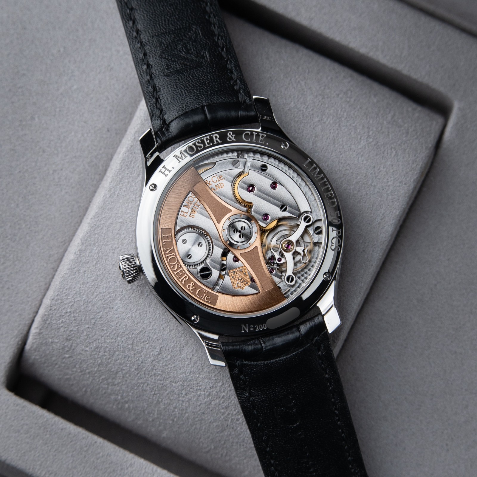 H.Moser & Cie. Endeavour Centre Seconds Mosaic Green Limited Edition Steel Watch