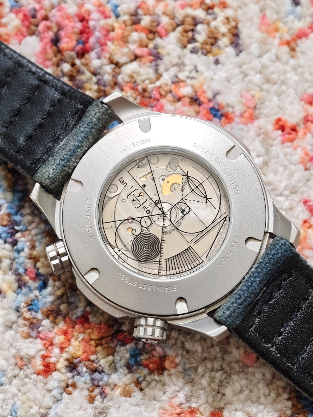 BOLDR Expedition Enigmath Coconico Automatic 200m Blue Dial Slide Rule – 41mm
