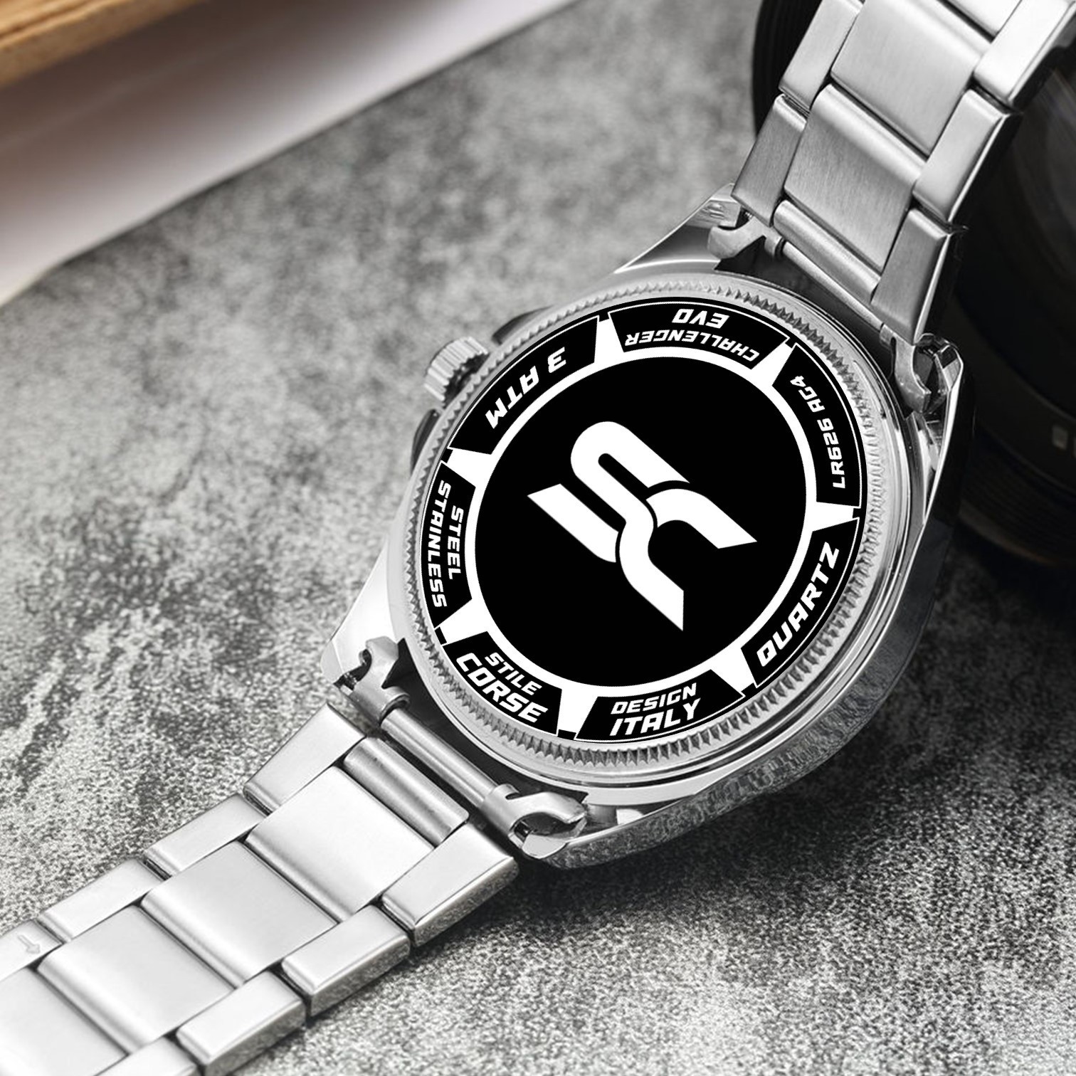 BMW M Performance Heritage Stripe M3 Steel Wrist Watch for Lovers