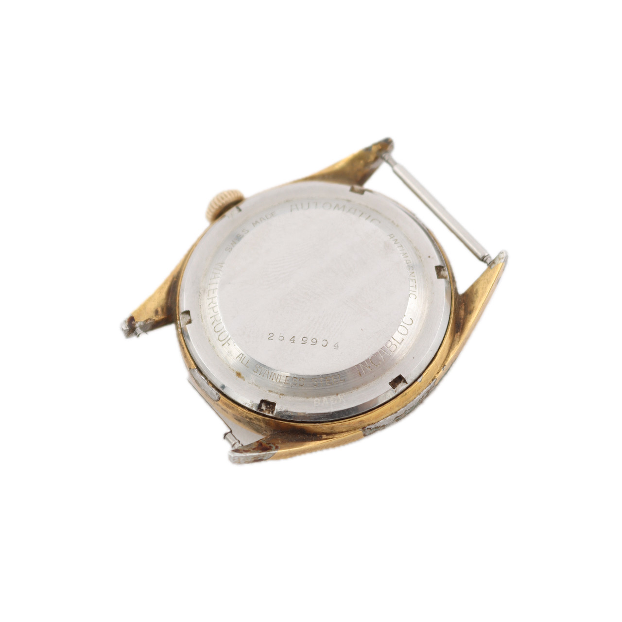 Vintage 33mm Technos Men’s Automatic Wristwatch 2451 Swiss Base Metal