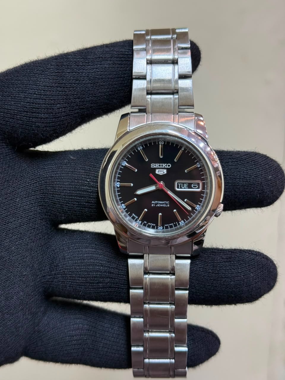 SEIKO 5 7S26-O8ZZ MENS AUTOMATIC STAINLESS STEEL WATCH