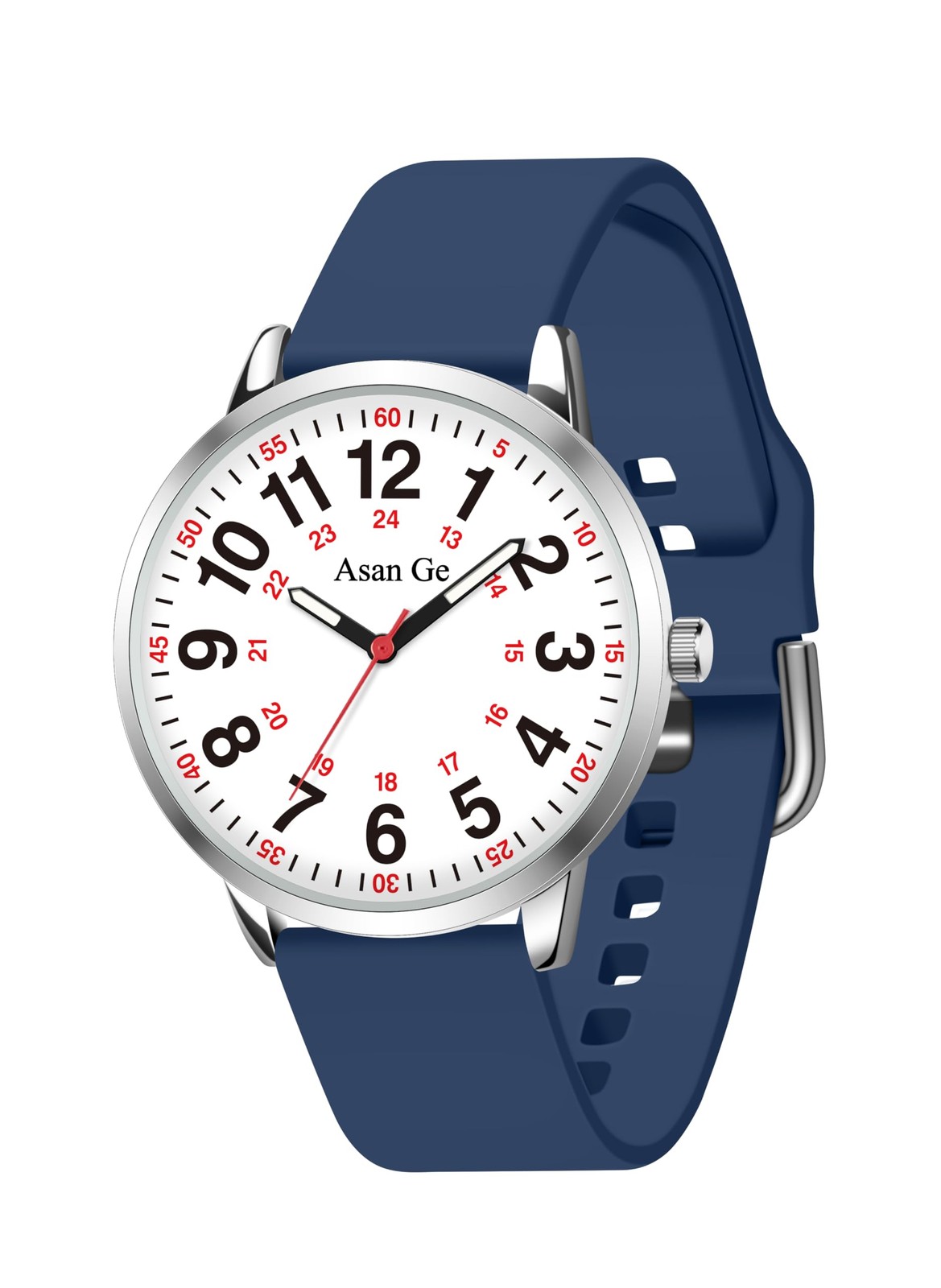 38MM 3ATM Waterproof Wear Resistant Anti-Scratch Navy Analog Nurse 12/24 Hour…
