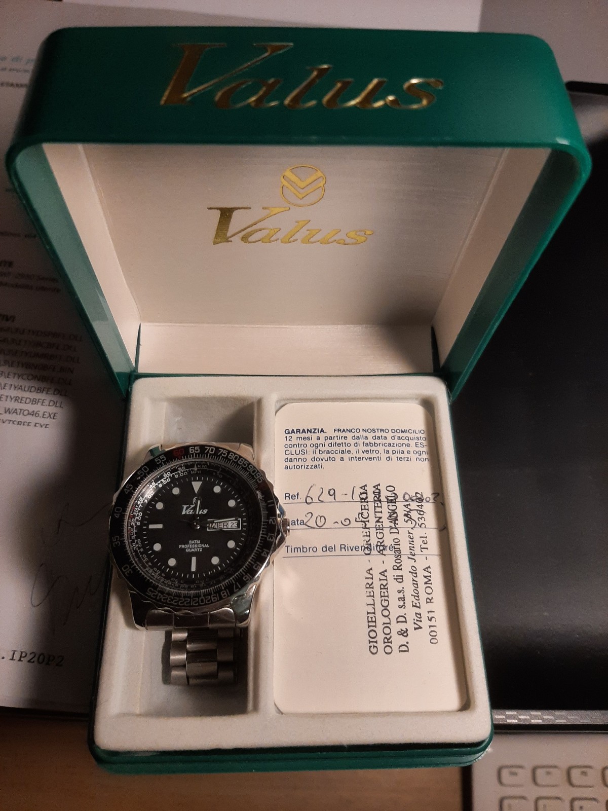 Valus Veglia Chronograph Watch Vintage 1990s/1999s New – Working.