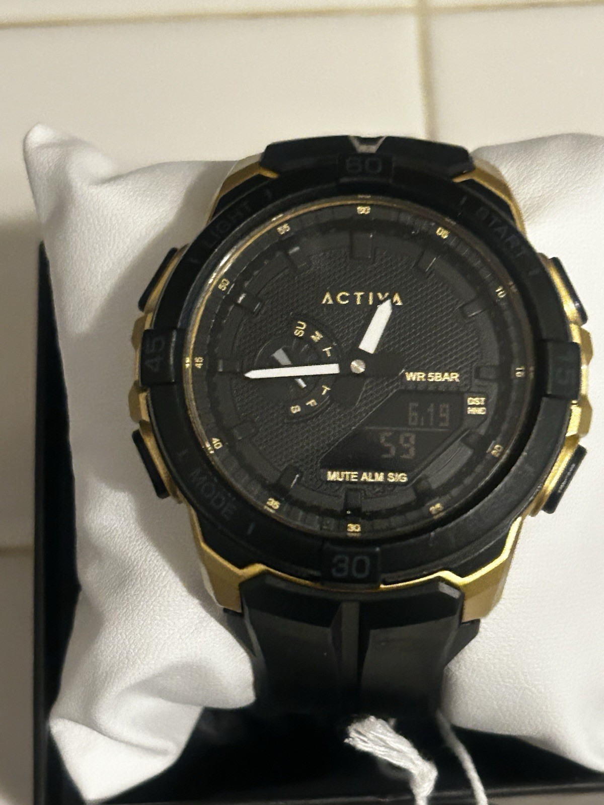 Activa Spry X Invicta Digital Essentials Men 53mm ABS Gold & Black