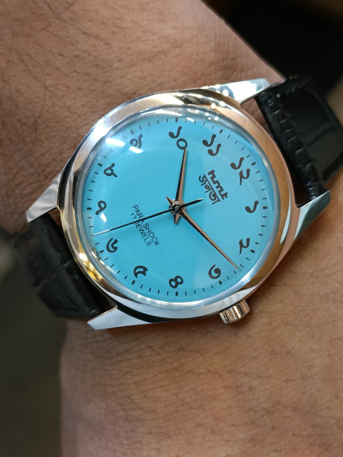 REFURBISHED HMT JANATA BENGALI NUMERALS 17J WINDING 0231 INDIA MEN’S WORKING