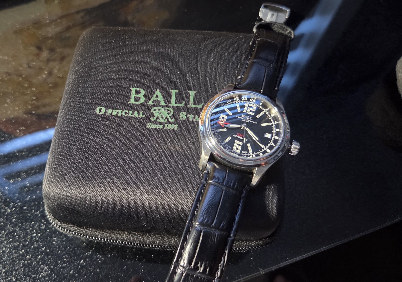 Ball Trainmaster NM1038D Date Black Automatic Men’s Watch