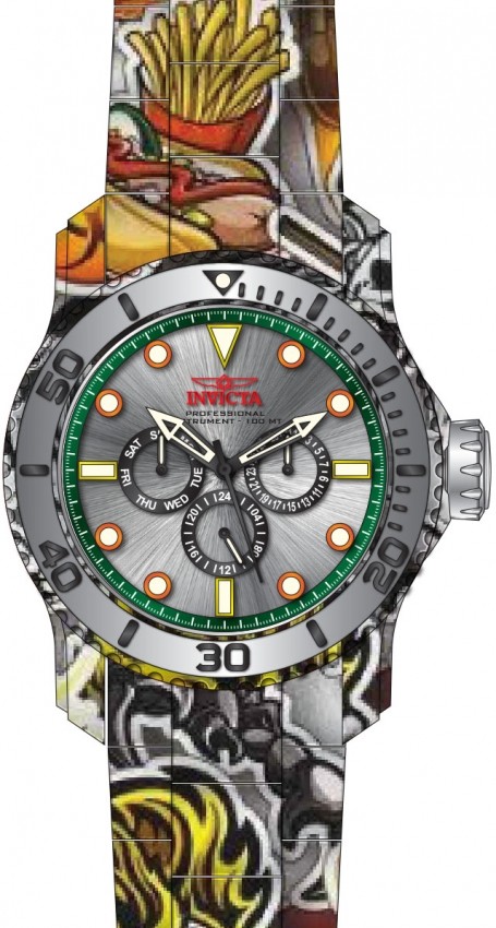 Invicta 47854 Pro Diver Silver Dial 48.8 mm Men’s Watch New