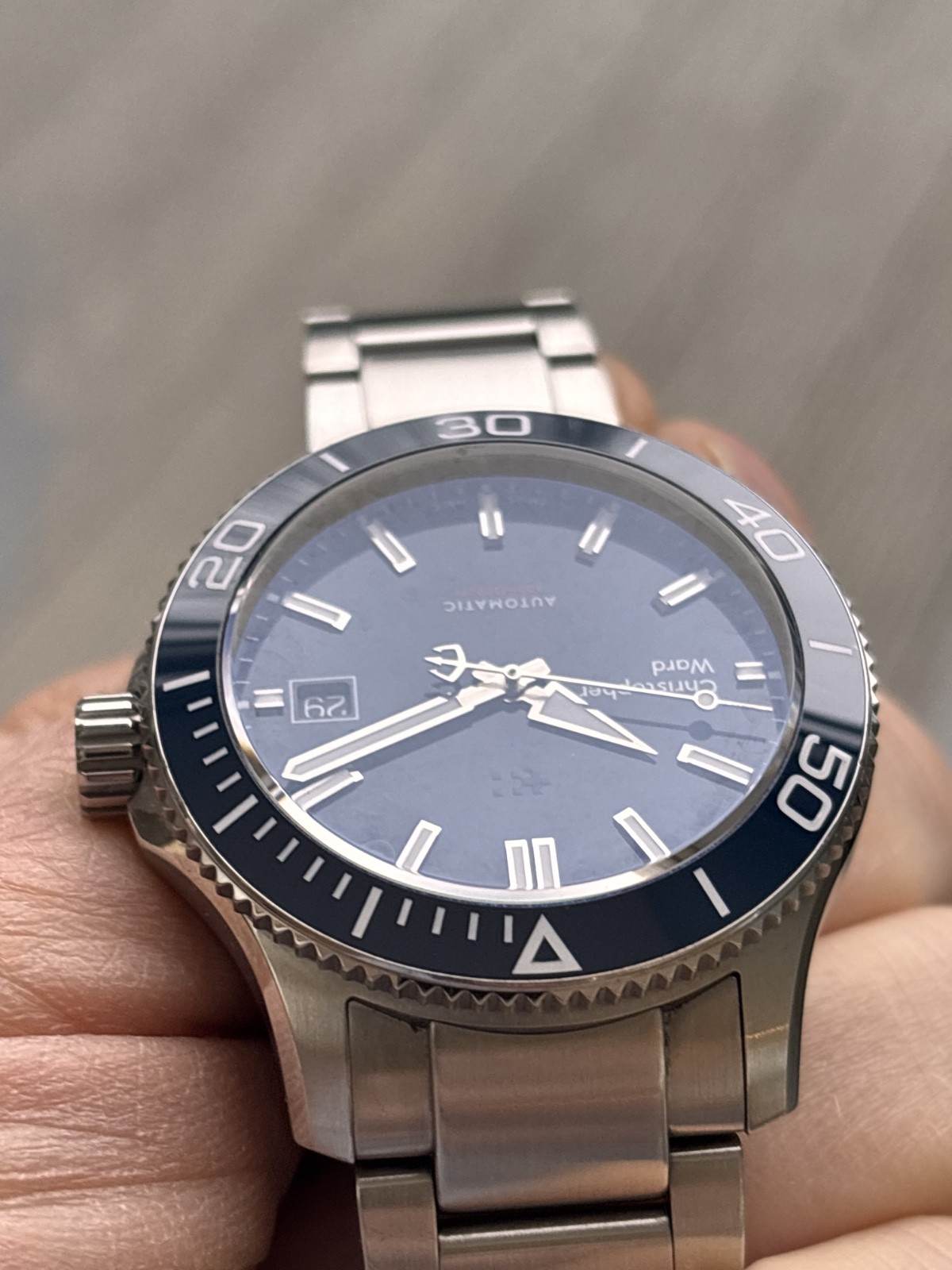 Christopher Ward C60 Trident Mk3 Pro 600 40mm blue (12/2019) WH1609