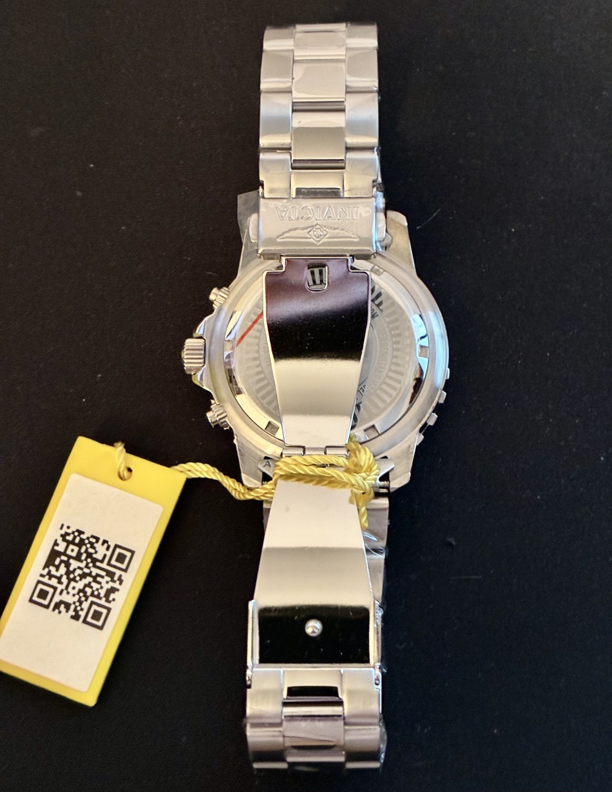 LNIB Invicta Specialty Collection Watch Model #6620 45mm Silver Toned Black Dial