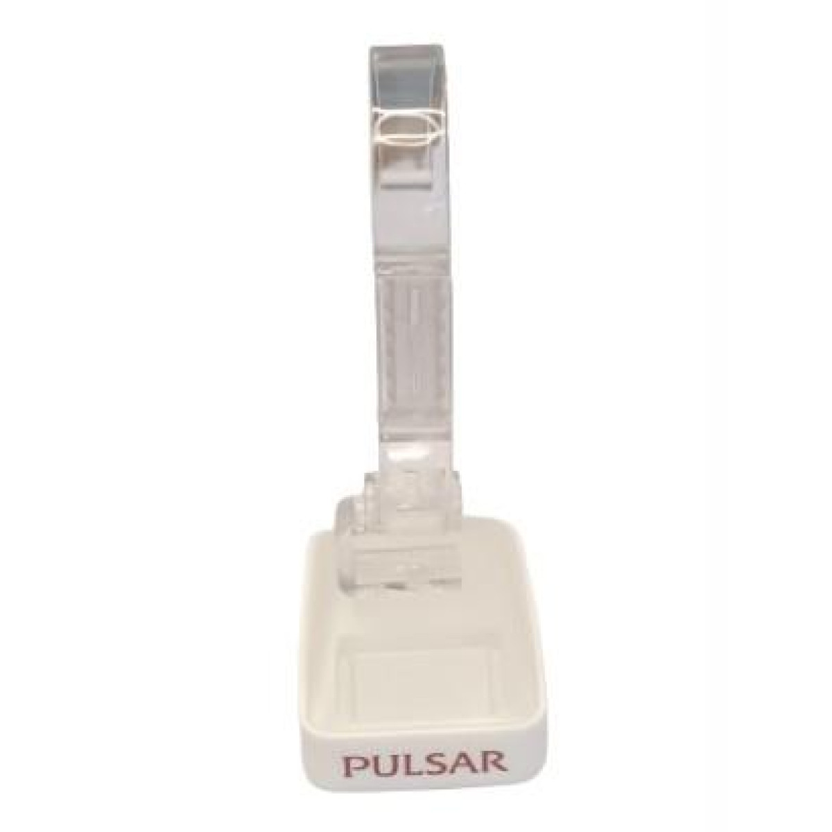 Watch Stand Single Display Pulsar White Minimalist Leatherette Cushion for Desks