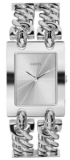Guess Classic Silver Tone Quartz 28mm Women’s Watch I80305L1