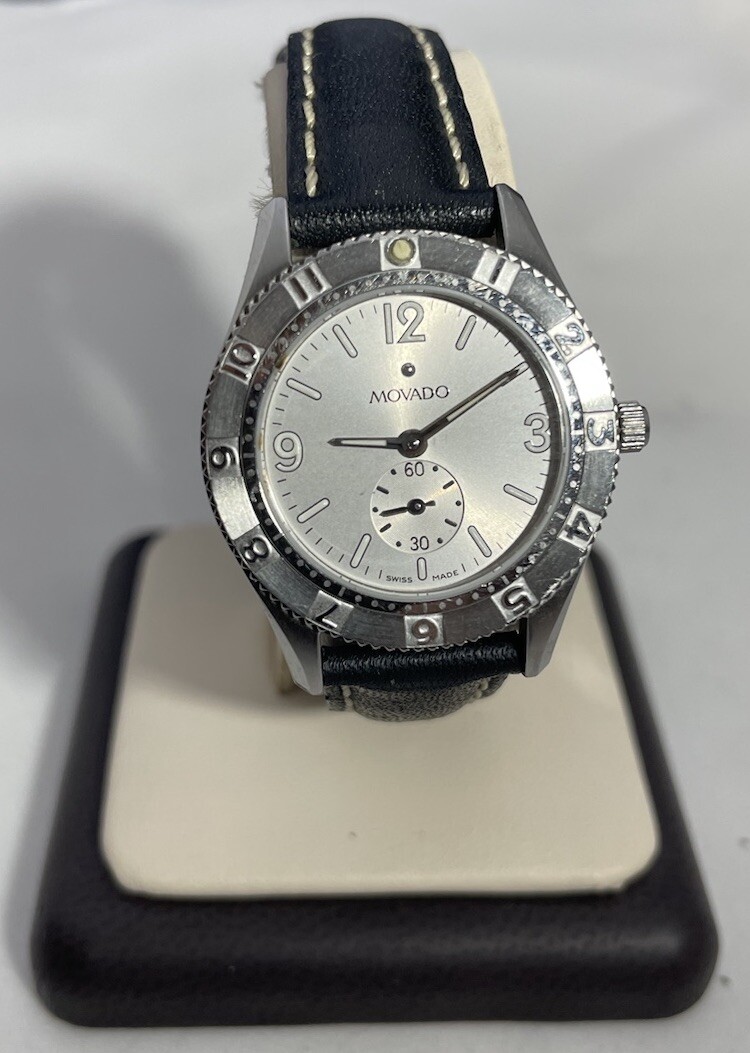 Vintage Beautiful Ladies Movado Gentry 84 E9 1860 5811152 Sub Second Swiss Watch
