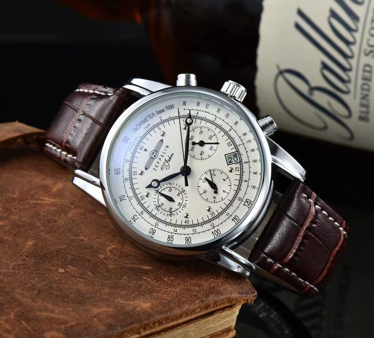 ZEPPELIN Quartz Leather Band Fashion Casual Wristwatch