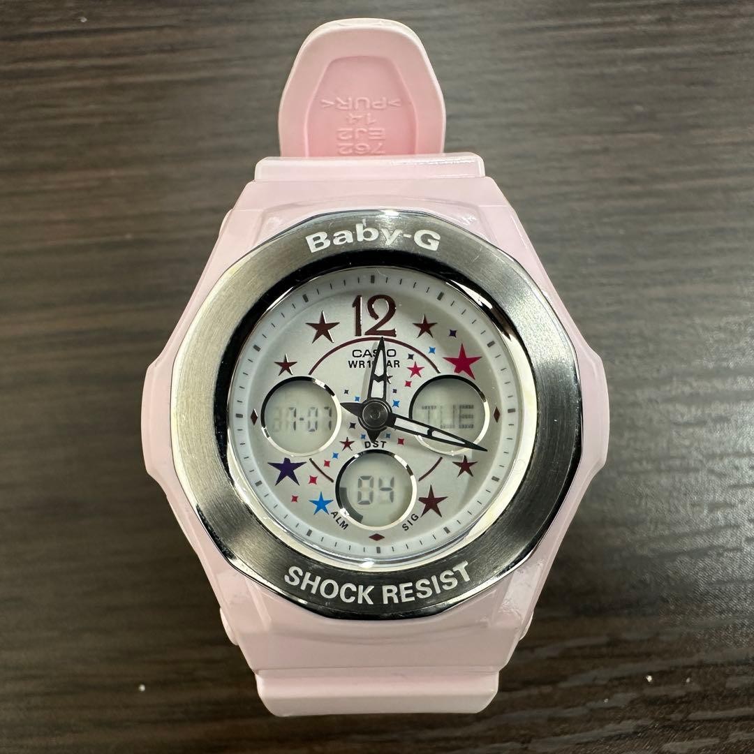CASIO Baby-G BGA-104 Pink Analog Digital Watch From Japan