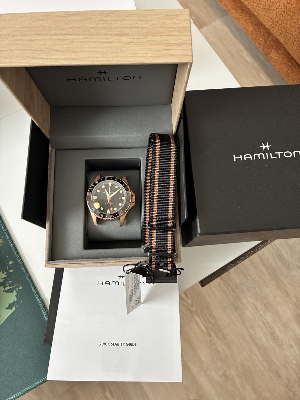 Hamilton Khaki Navy Scuba Black/Bronze Automatic GMT 43mm Men’s Watch H82565930