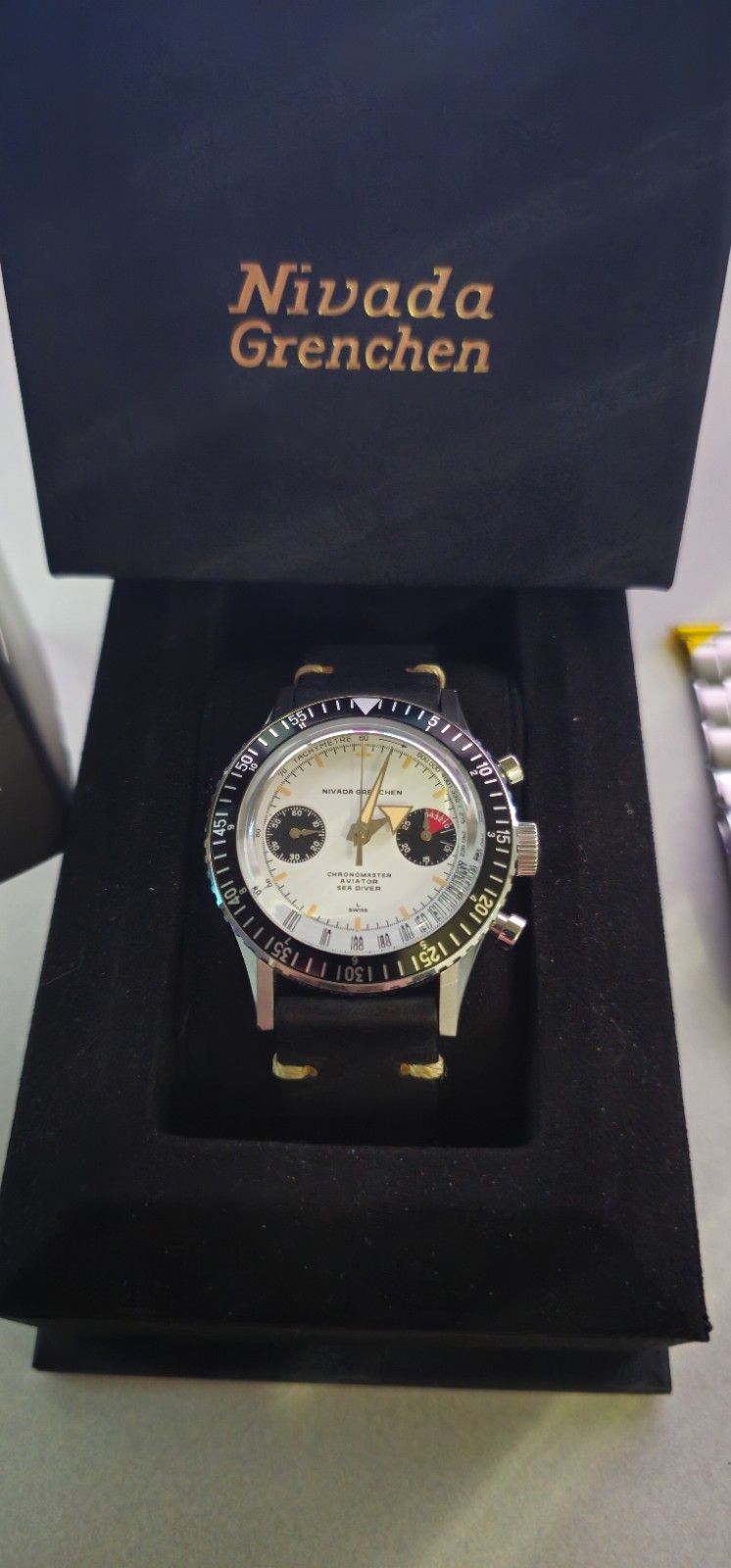 Nivada Grenchen Chronomaster Aviator Sea Diver (2024) SW 510 Automatic, Full Set