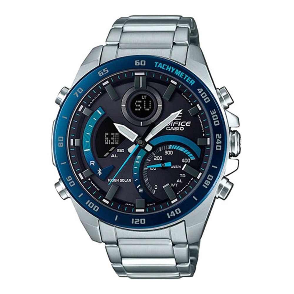 CASIO EDIFICE Smartphone Link Bluetooth ECB 900DB 1B Black Blue x Silver Men’s W