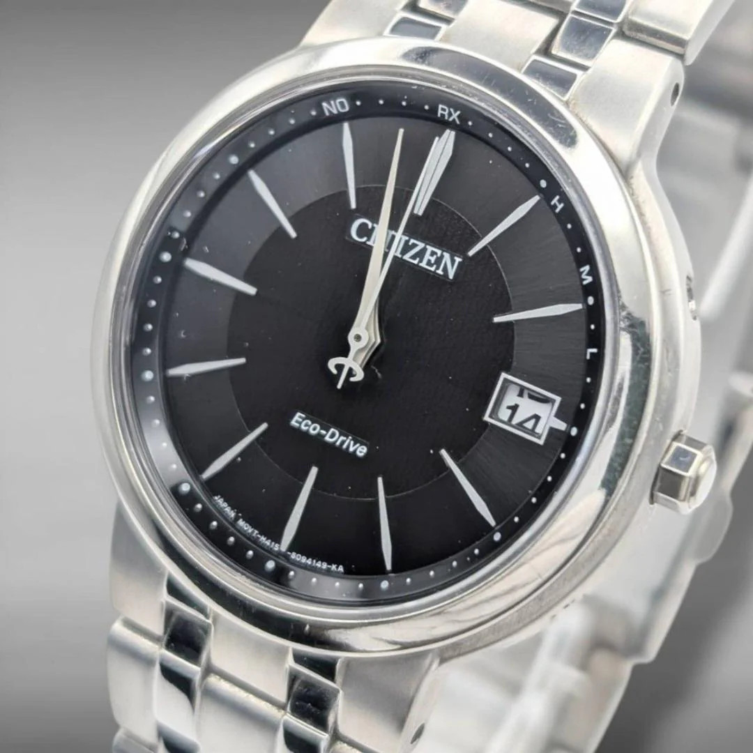 CITIZEN H415-S063311 Eco-Drive 36mm Black Dial Titanium Watch
