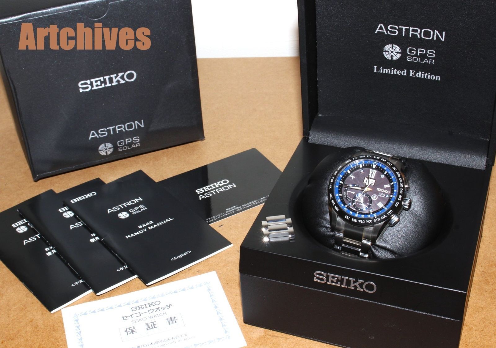 VRW 1738′ Watch SEIKO SBXB145 Astron 5th Anniversary Model BK Dial Men’s Solar