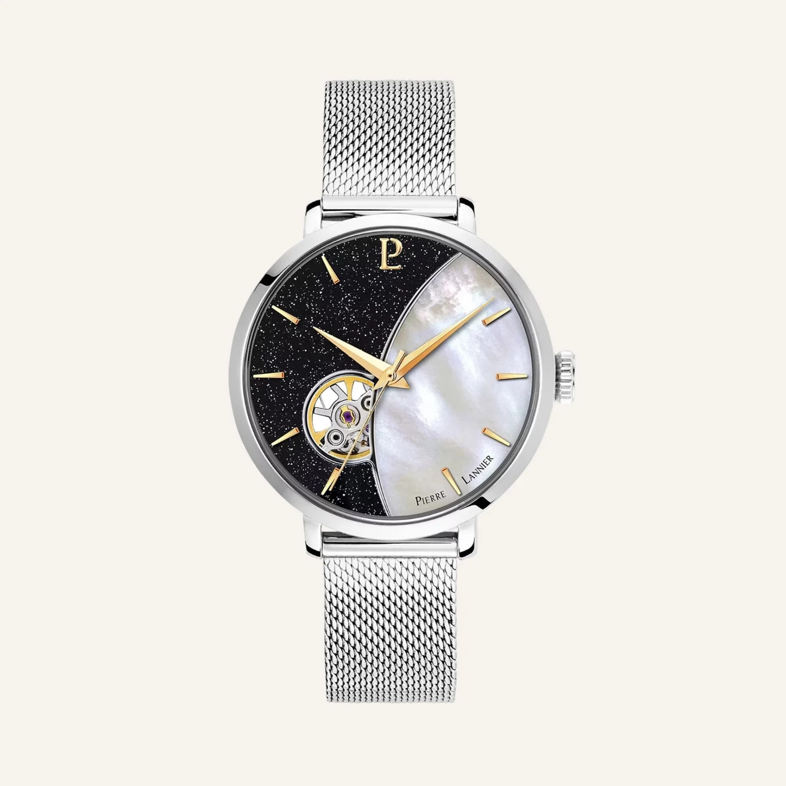 Pierre Lannier Celeste 301D681 Women Stainless Steel Analog Dial Watch 37 mm