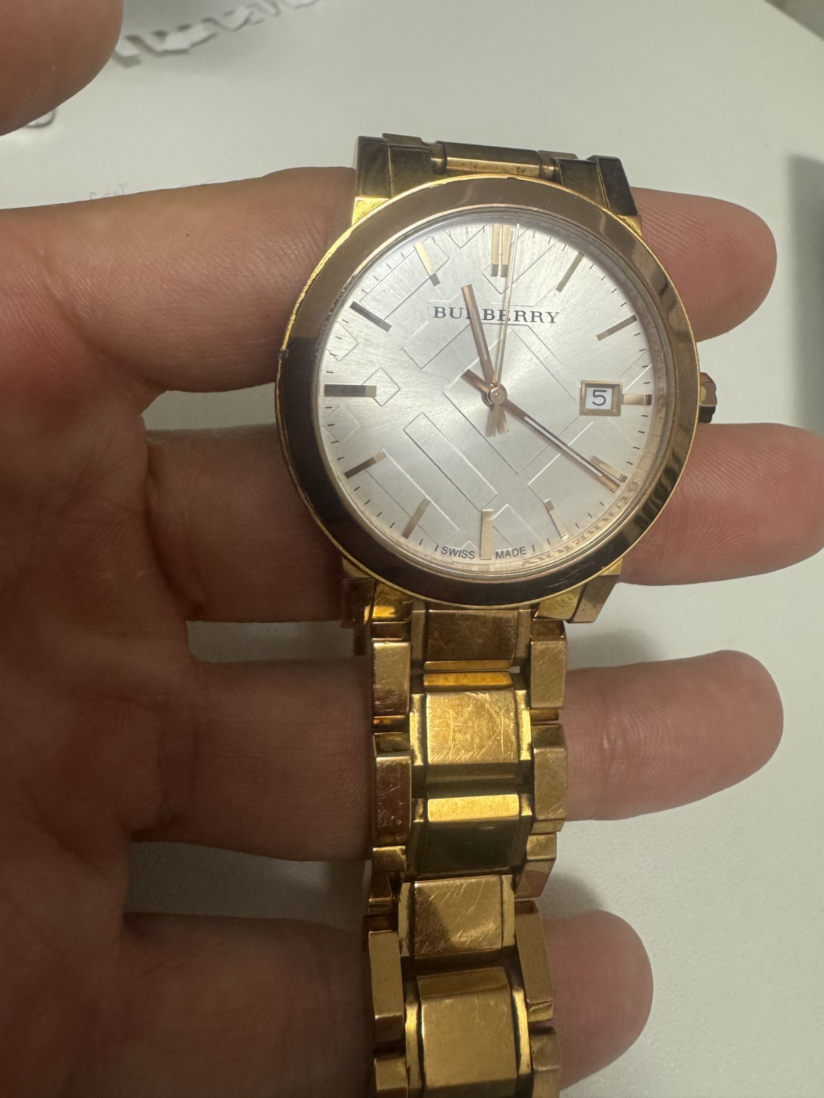 Burberry “Rose Gold” Stainless Steel Unisex Watch
