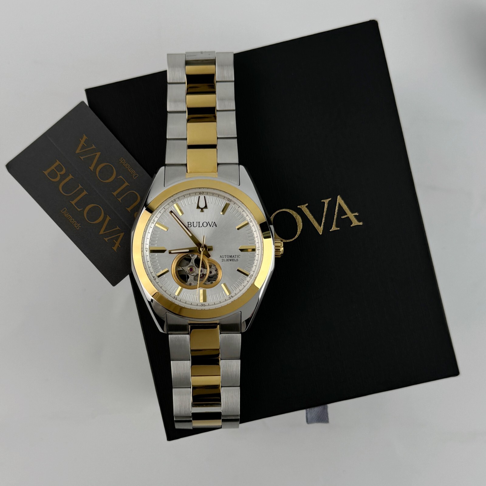 Bulova Men’s Surveyor Classic Automatic Two Tone Steel 98A284 Watch (42MM)