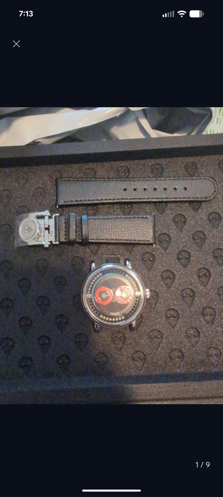 M.A.D. Editions MAD2 Automatic Watch Black/Red Dial Expo Caseback