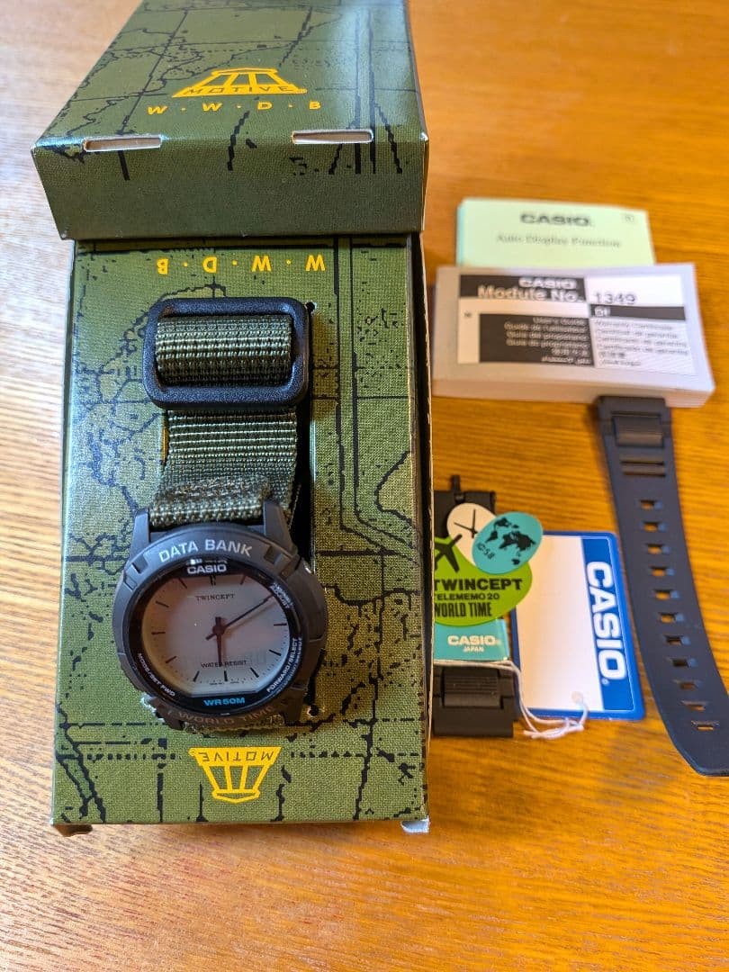 CASIO Data Bank ABX-20 MOTIVE W.W.D.B Watch With Box