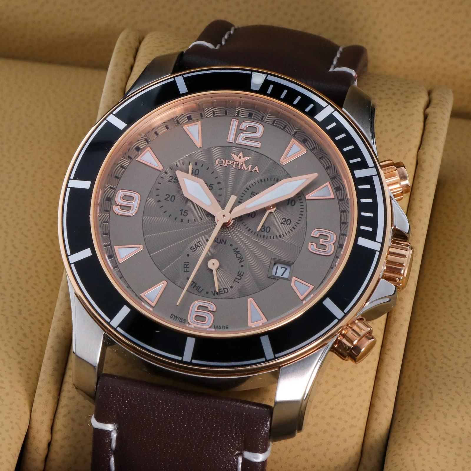 Optima – Swiss chronograph – OSC422-SRL-4 Chronograph Swiss Ronda Quartz 45 mm