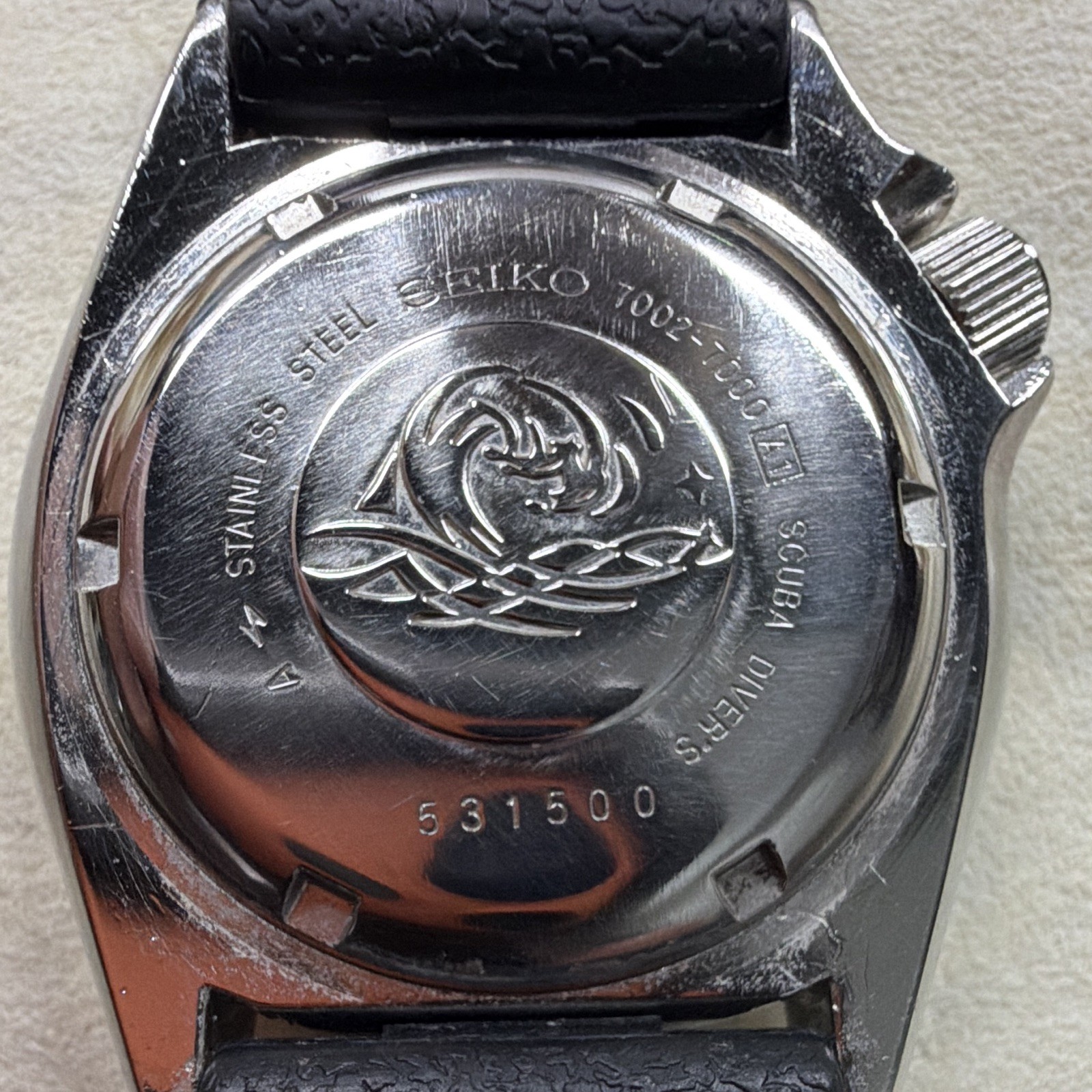 Seiko Automatic Diver 150m Date Pepsi Bezel Black Dial Rubber Strap