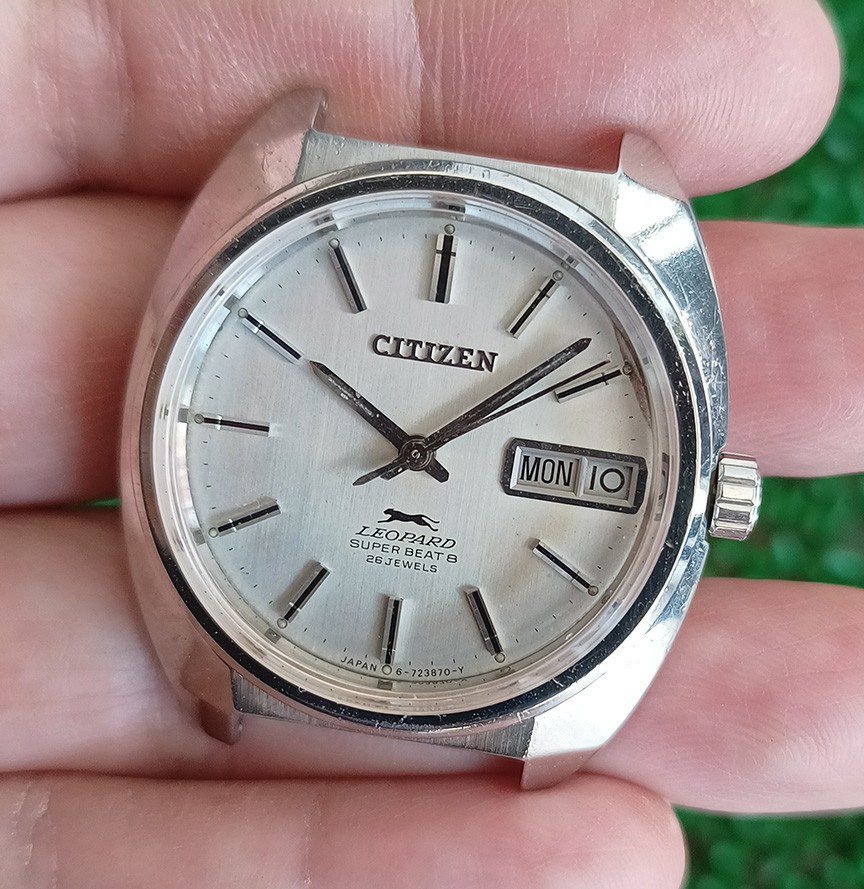 RARE VINTAGE CITIZEN LEOPARD SUPER BEAT8 WATCH…RUNNING/AS-IS FOR CHECK-SERVICE