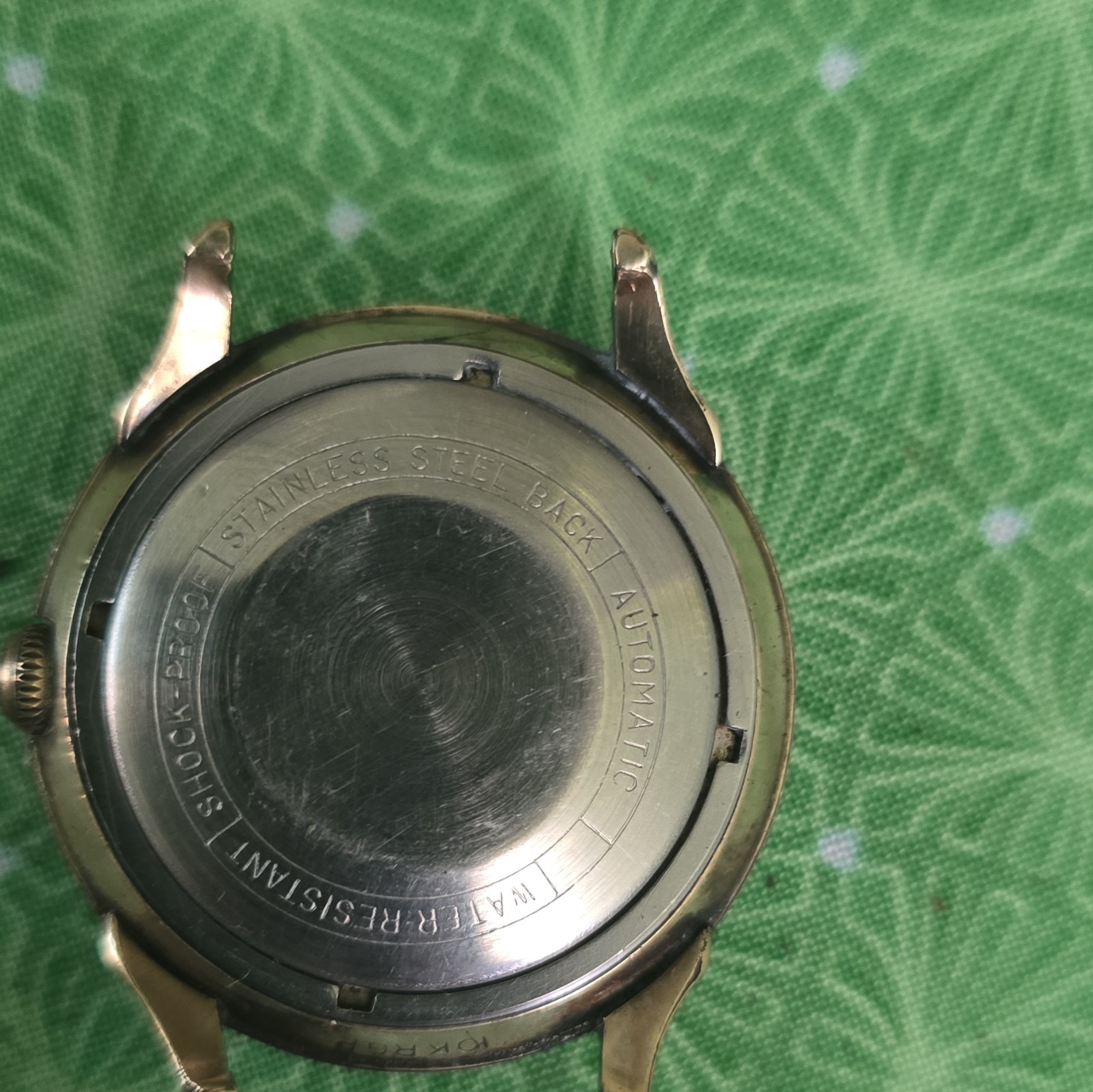 André Bouchard Automatic 17J Incabloc Gold Plated Arabic Cream Dial 31mm