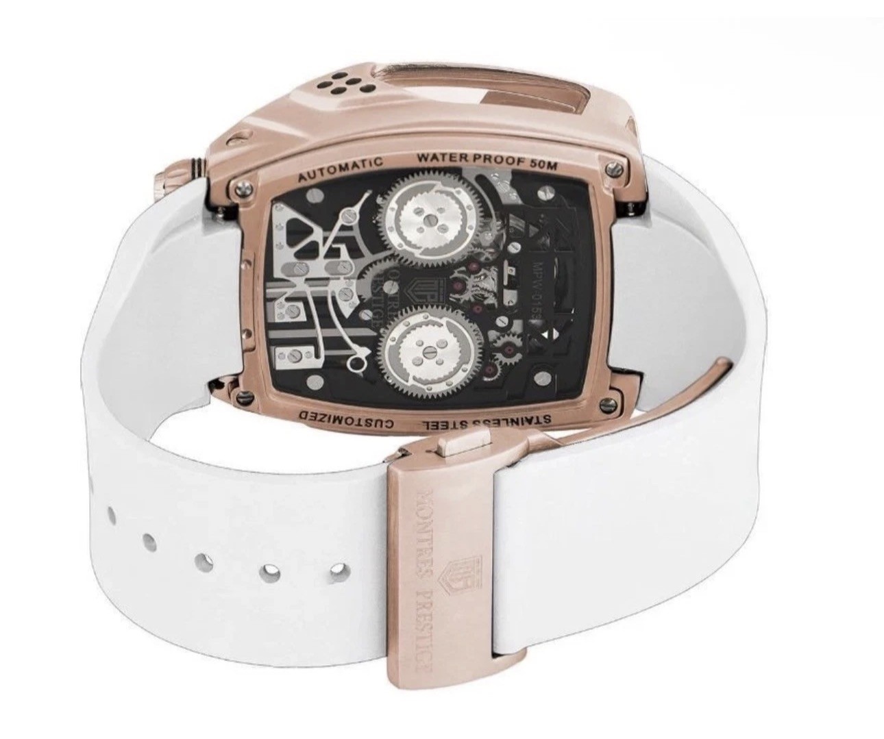 🔥Montres Prestige Copper Engine AUTOMATIC 44mm Men’s Watch MPW-0159