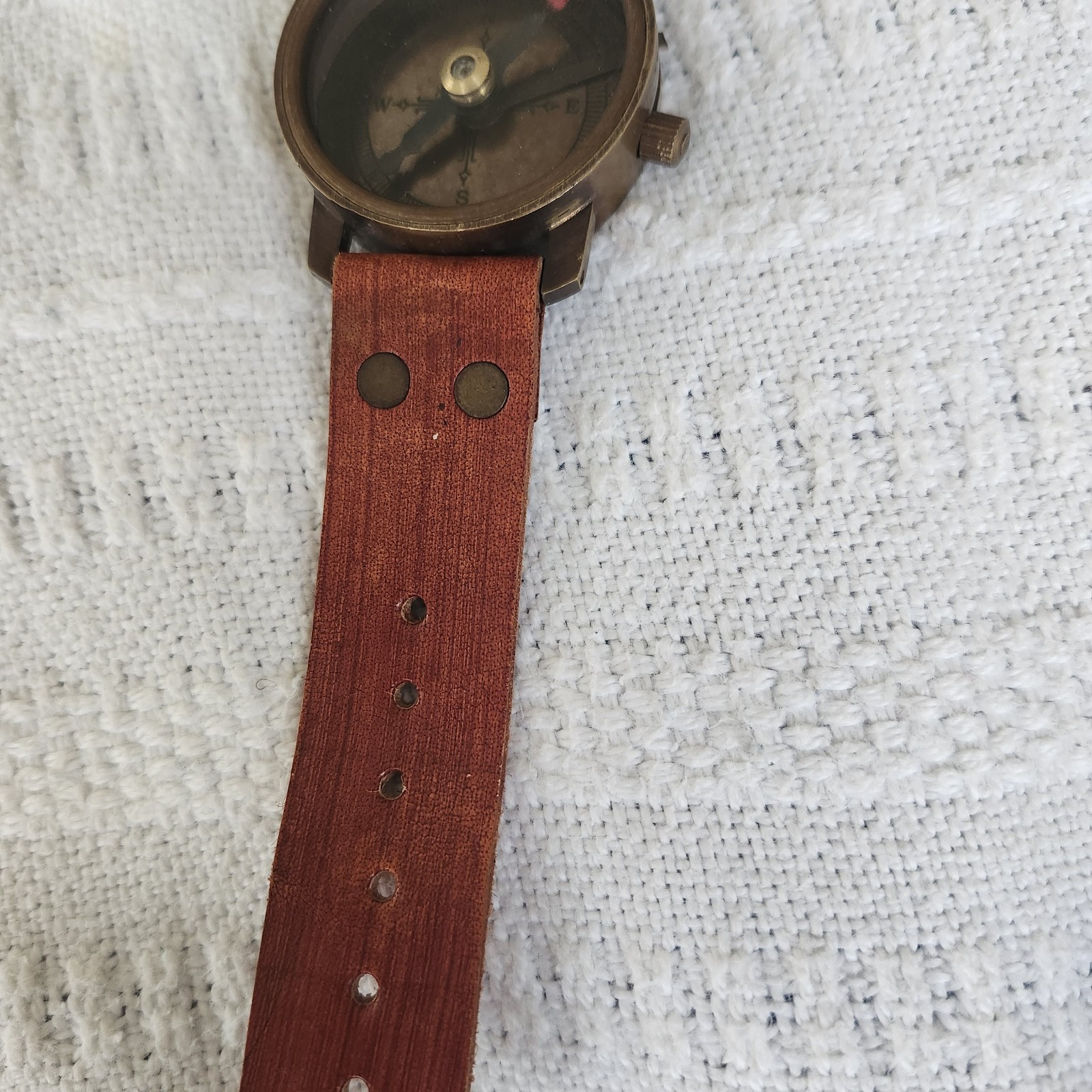 Thick & Chunky handmade artisan compass Tool Designed In watch Format NAVIGATION
