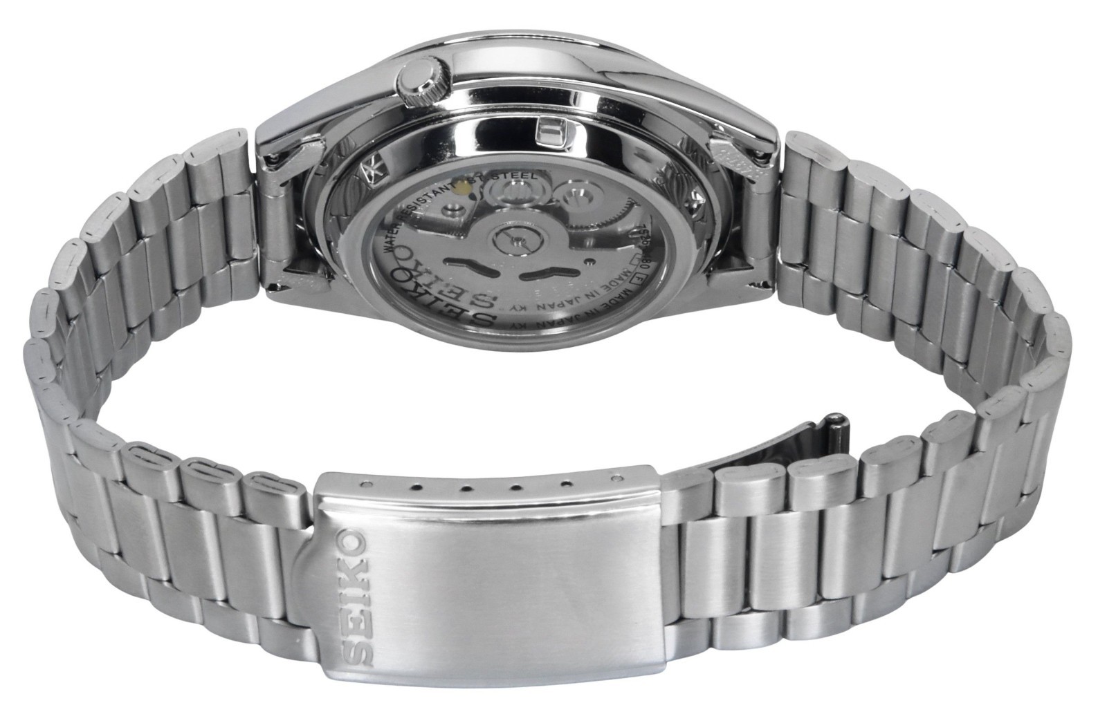 Seiko 5 Automatic Blue Dial Silver Band Steel SNXS77J1 Men’s Watch