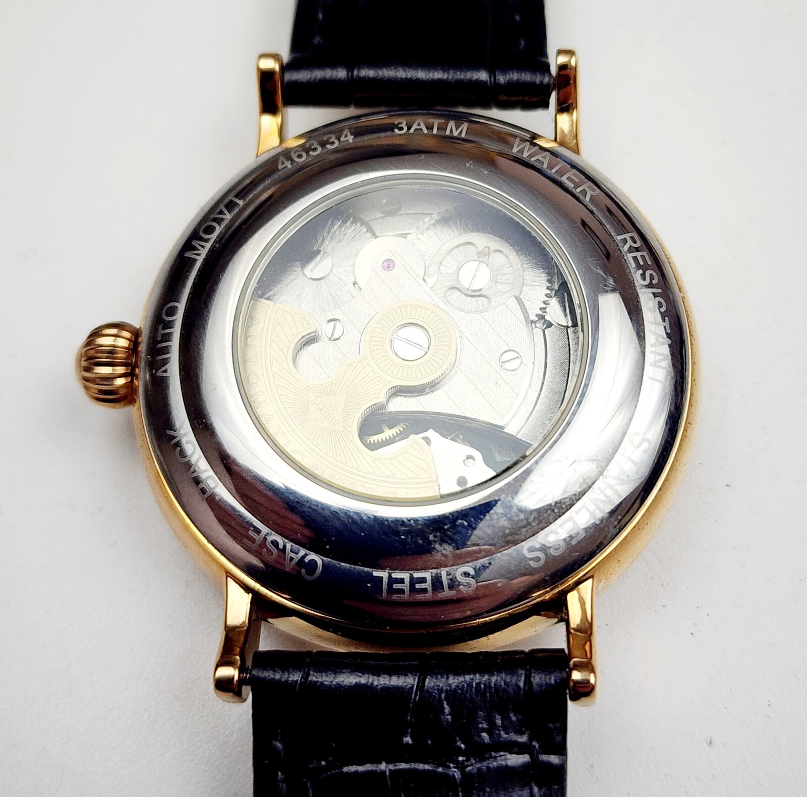 Men’s SKELETON AUTOMATIC Watch STAUER 46334. Phases Day/Night