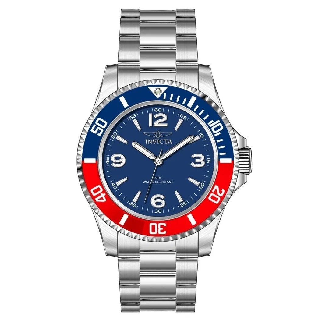Invicta – Specialty Men’s Watch – Blue/Red – 40mm – (69482)