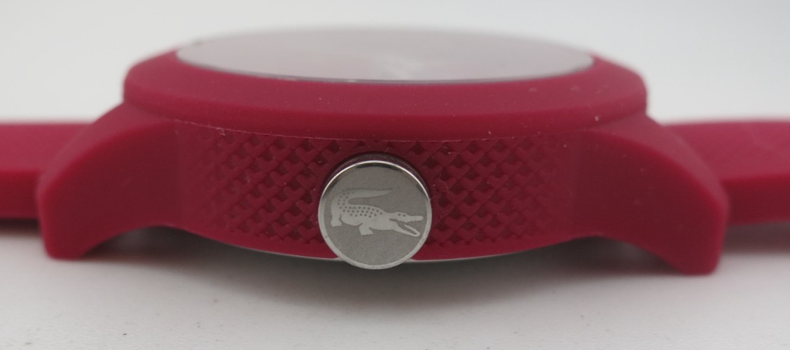 Lacoste 12.12 Cranberry Pink Ladies Quartz Watch – 2000957 – New Battery