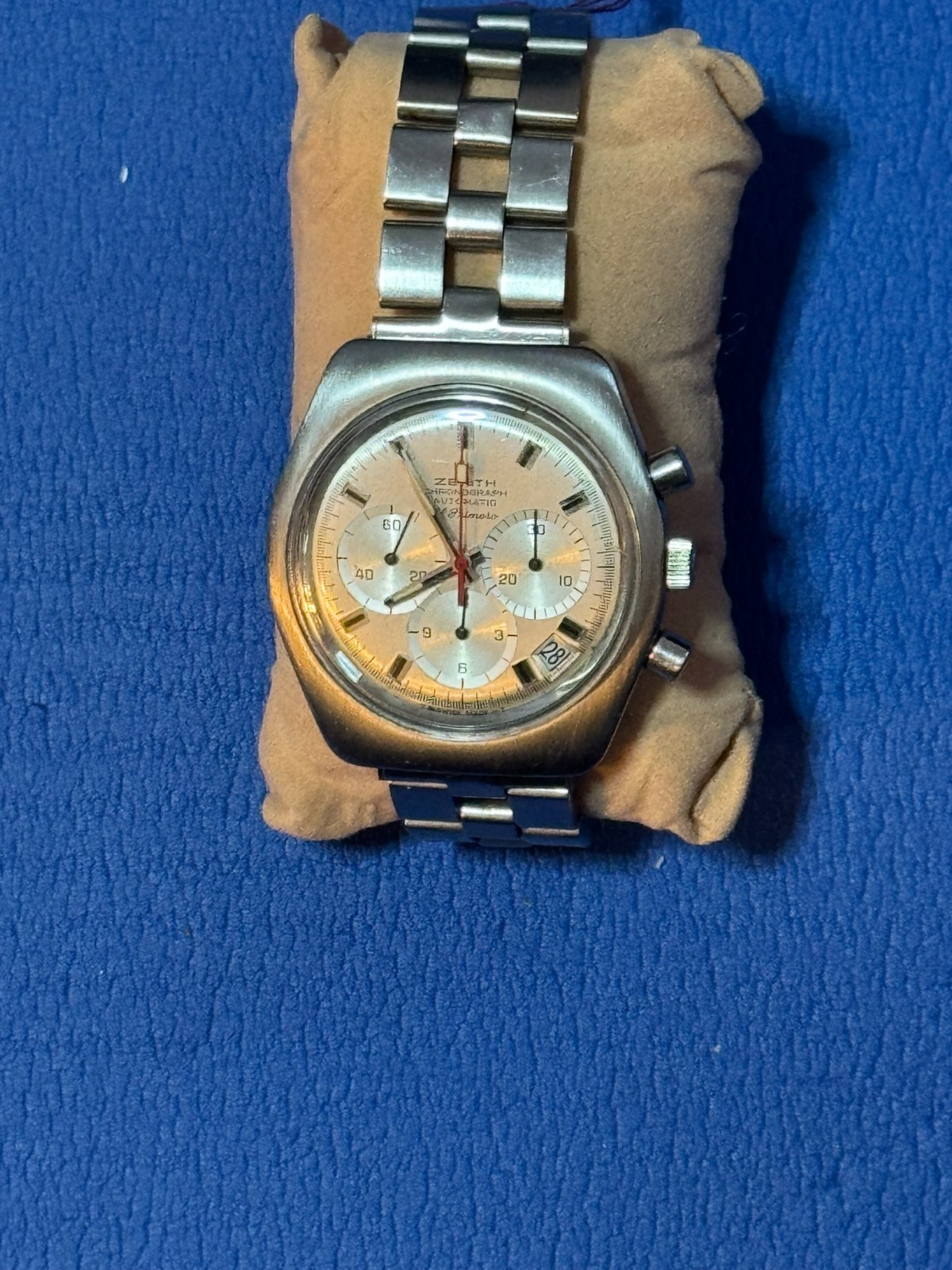 Zenith El Primero Chronograph Automatic Stainless Steel Zenith Band 60’s or 70’s