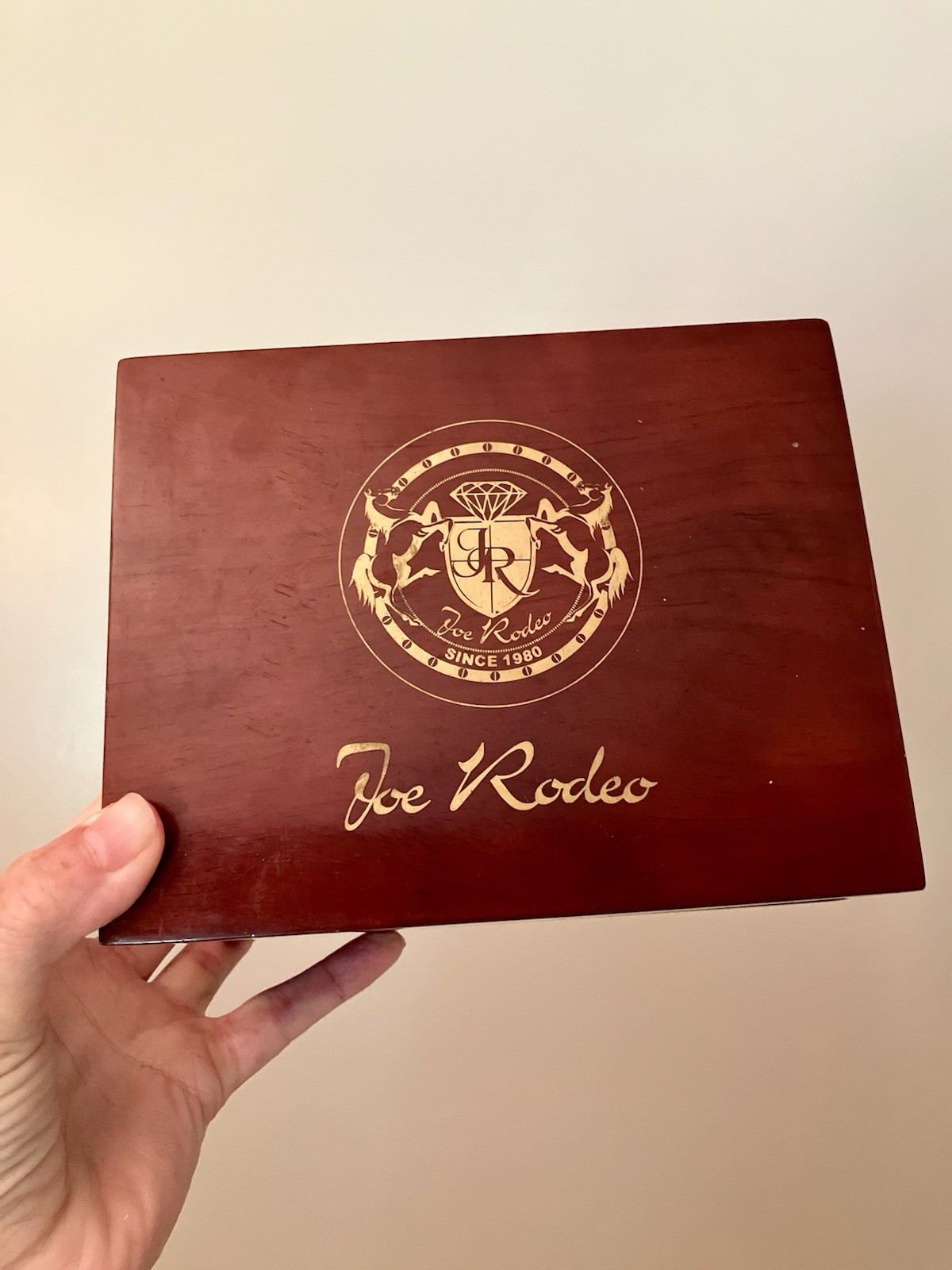 GENUINE RARE JOE RODEO ORIGINAL WATCH BOX CASE Lacquered Wood Rio 890 JR08