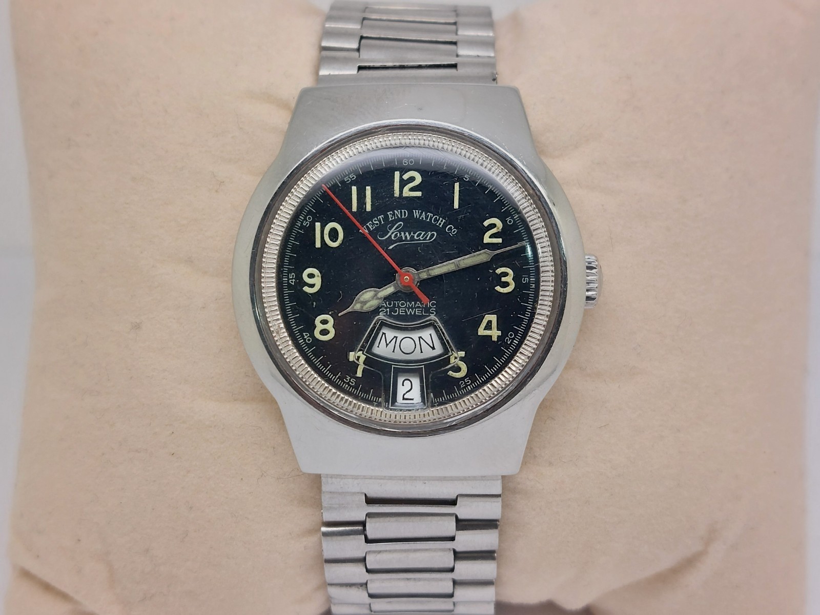 Vintage West End Watch Co Automatic Men’s Watch Day-Date ETA 2846 Swiss Made