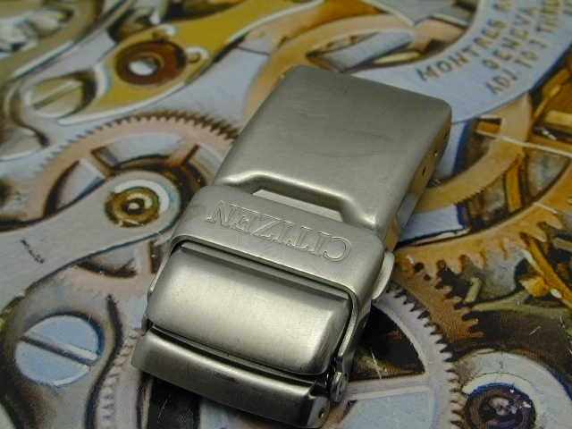 CITIZEN DOUBLE LOCKING FOLD OVER STAINLESS STEEL CLASP 18 MM