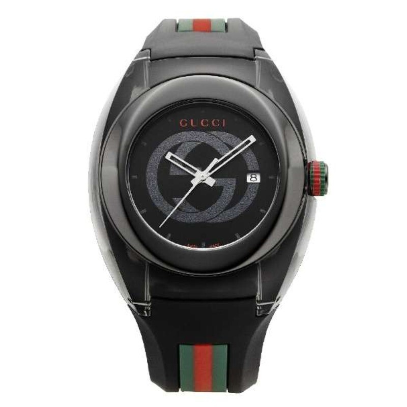 Gucci YA137107A Sync Quartz Black Dial Men’s Watch New + Box & Paper’s