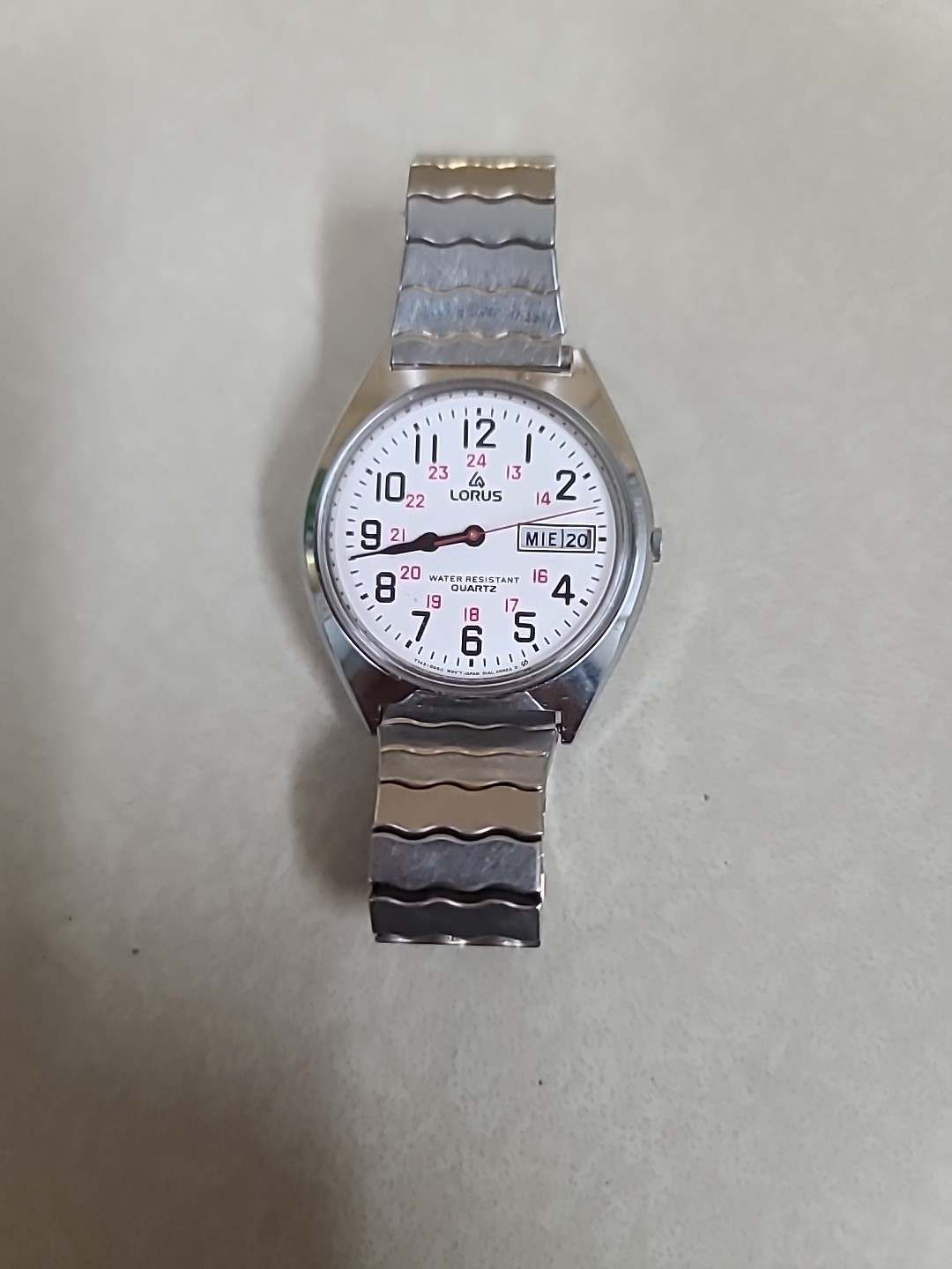 vintage Lorus (by Seiko) Railroad-Style watch from the 1980s Y143-8050A1