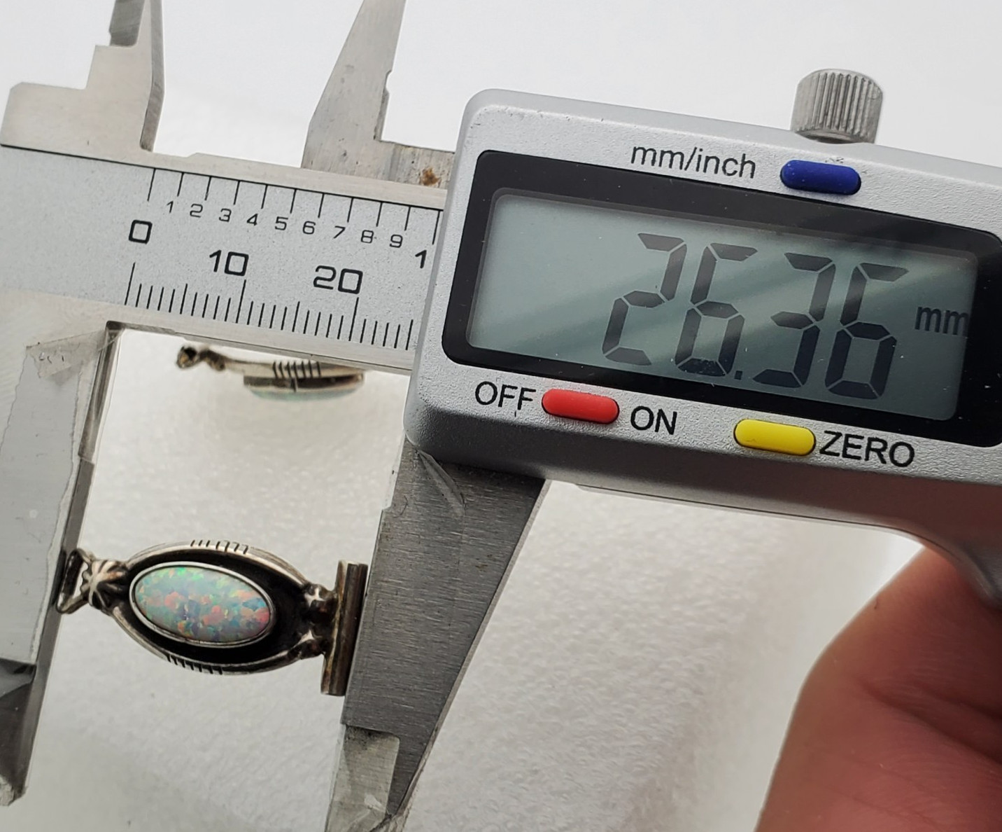 Running Bear RB Sterling Silver .925 & Opal Watch End Links 5.3g