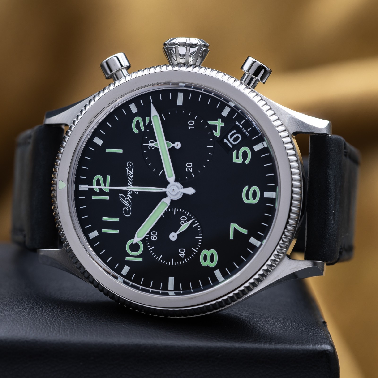 Breguet Type XX Chronographe Automatic Steel Black 42mm 2057ST/92/3WU Full Set