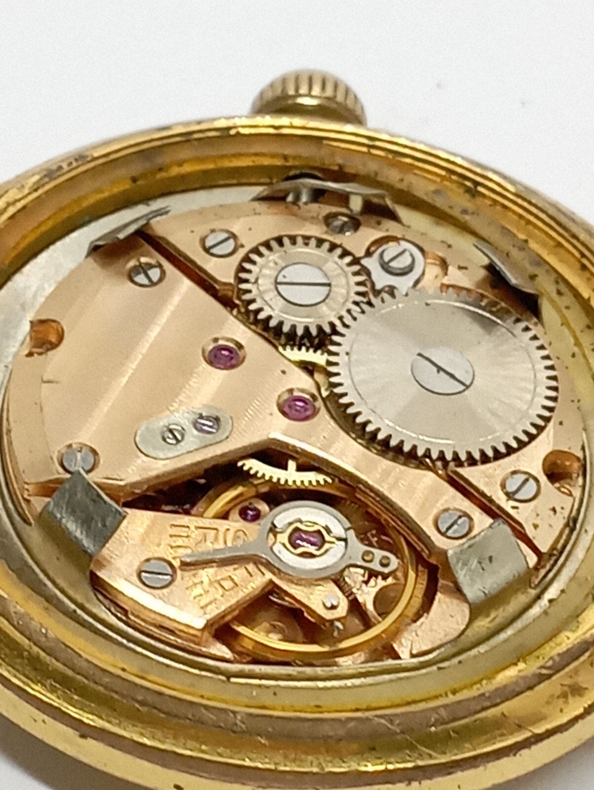 VINTAGE Eb Suisse WITT GOLD PLATED watch Cal FEF 350 From 1955 BAGOBLOC S.G.D.G.