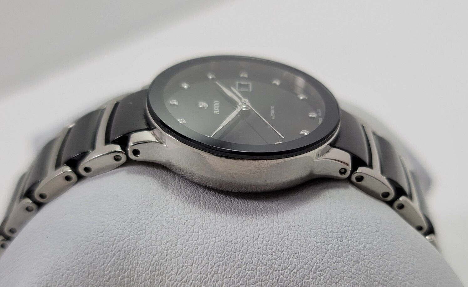 Rado Centrix Automatic Diamond Black Dial Stainless Steel Ladies Watch R30009752